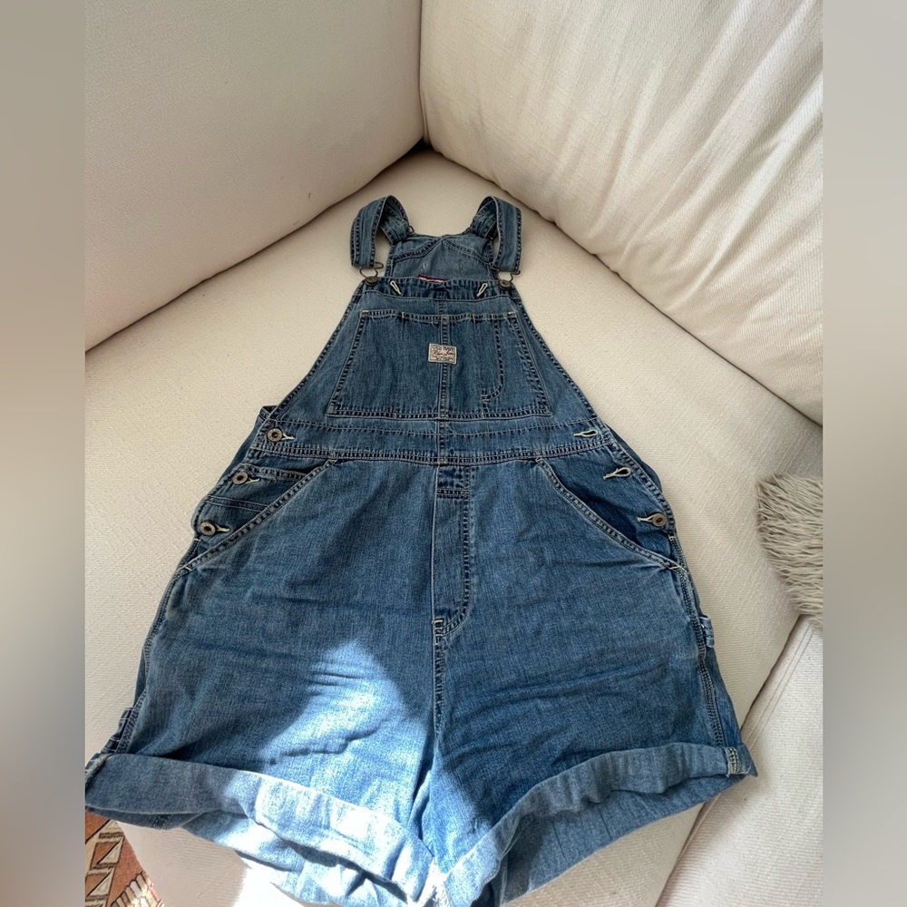 Vintage old navy overall shorts